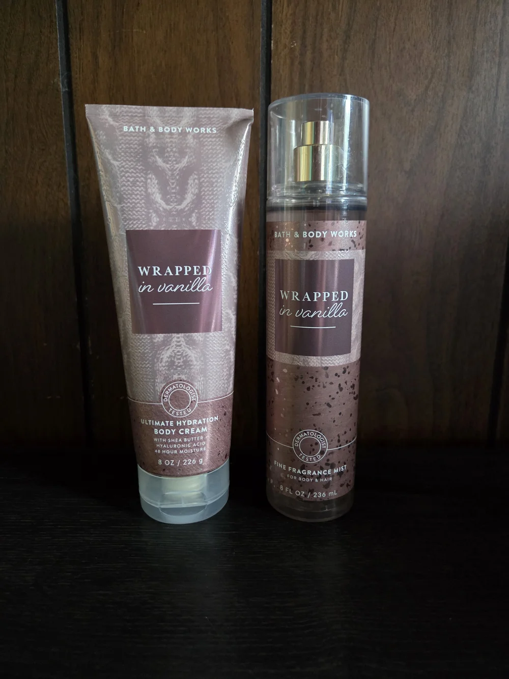 Bath & Body Works Wrapped in Vanilla Body Cream & Fragrance Mist